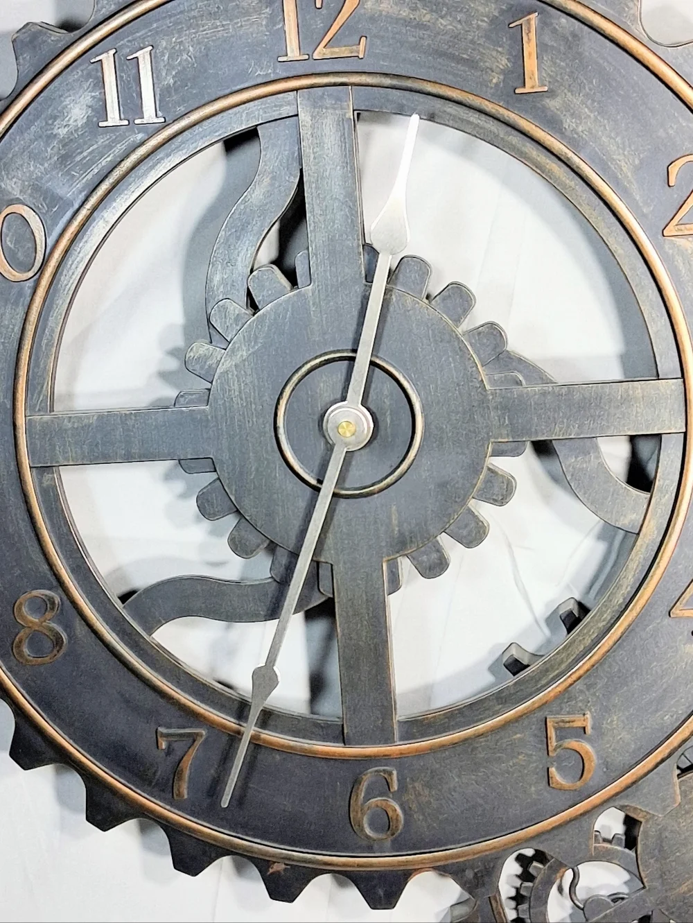 3 Dial AA Battery Operated Vintage Like New Bronze Finish 